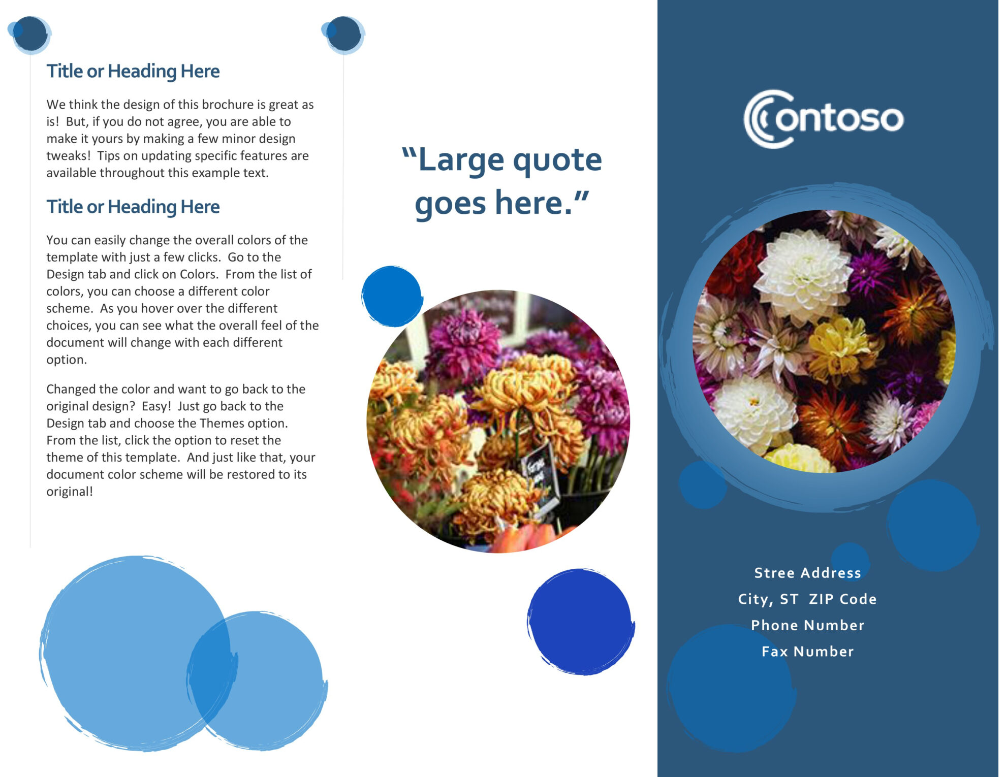 Free Template For Brochure Microsoft Office Sample Professional Templates