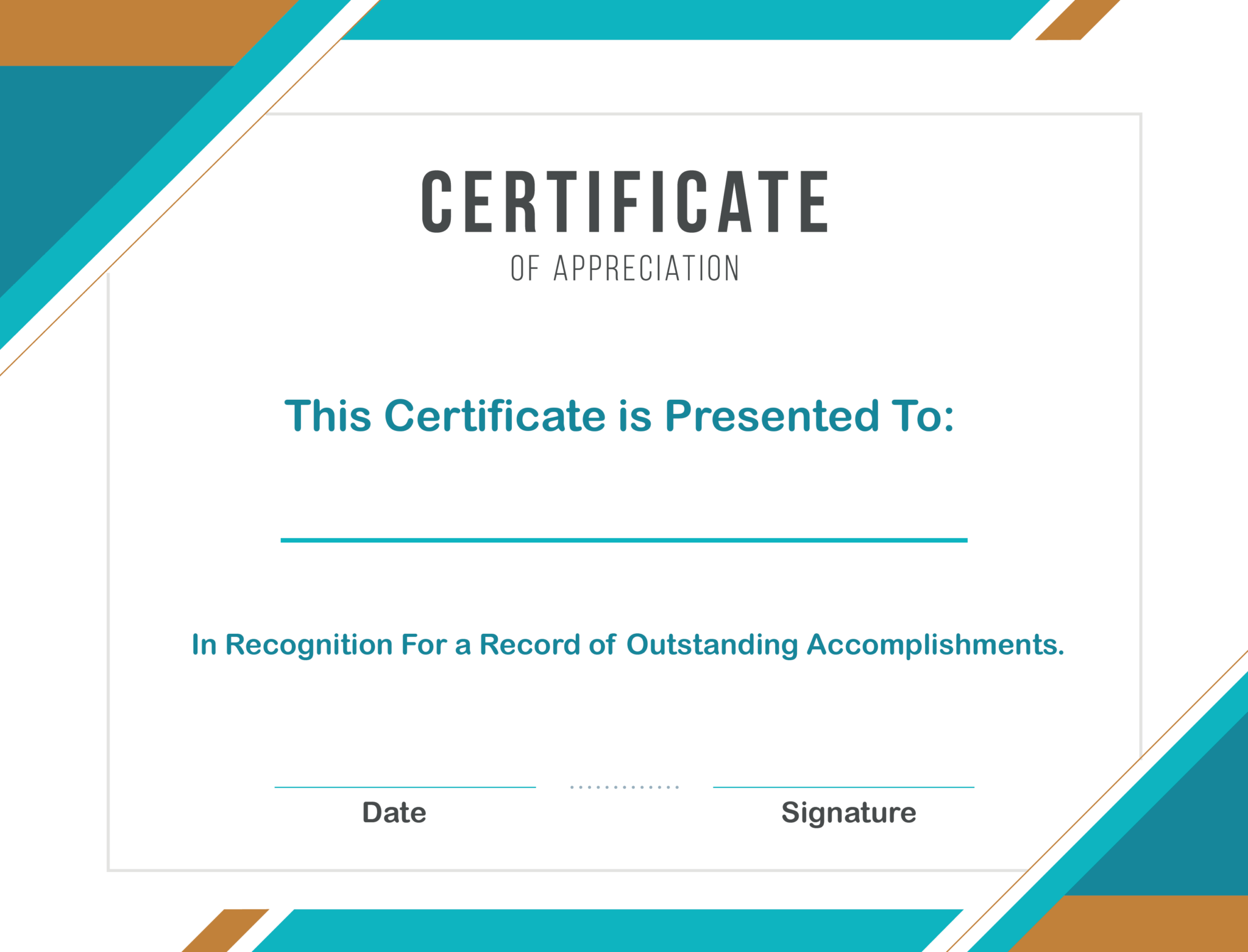 Free Sample Format Of Certificate Of Appreciation Template Intended For