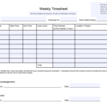 10 Best Timesheet Templates To Track Work Hours With Weekly Time Card Template Free