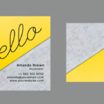 10 Clean & Simple Business Card Templates Perfect For Any Pertaining To Freelance Business Card Template
