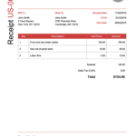 100 Free Receipt Templates | Print & Email Receipts As Pdf Inside Fake Credit Card Receipt Template
