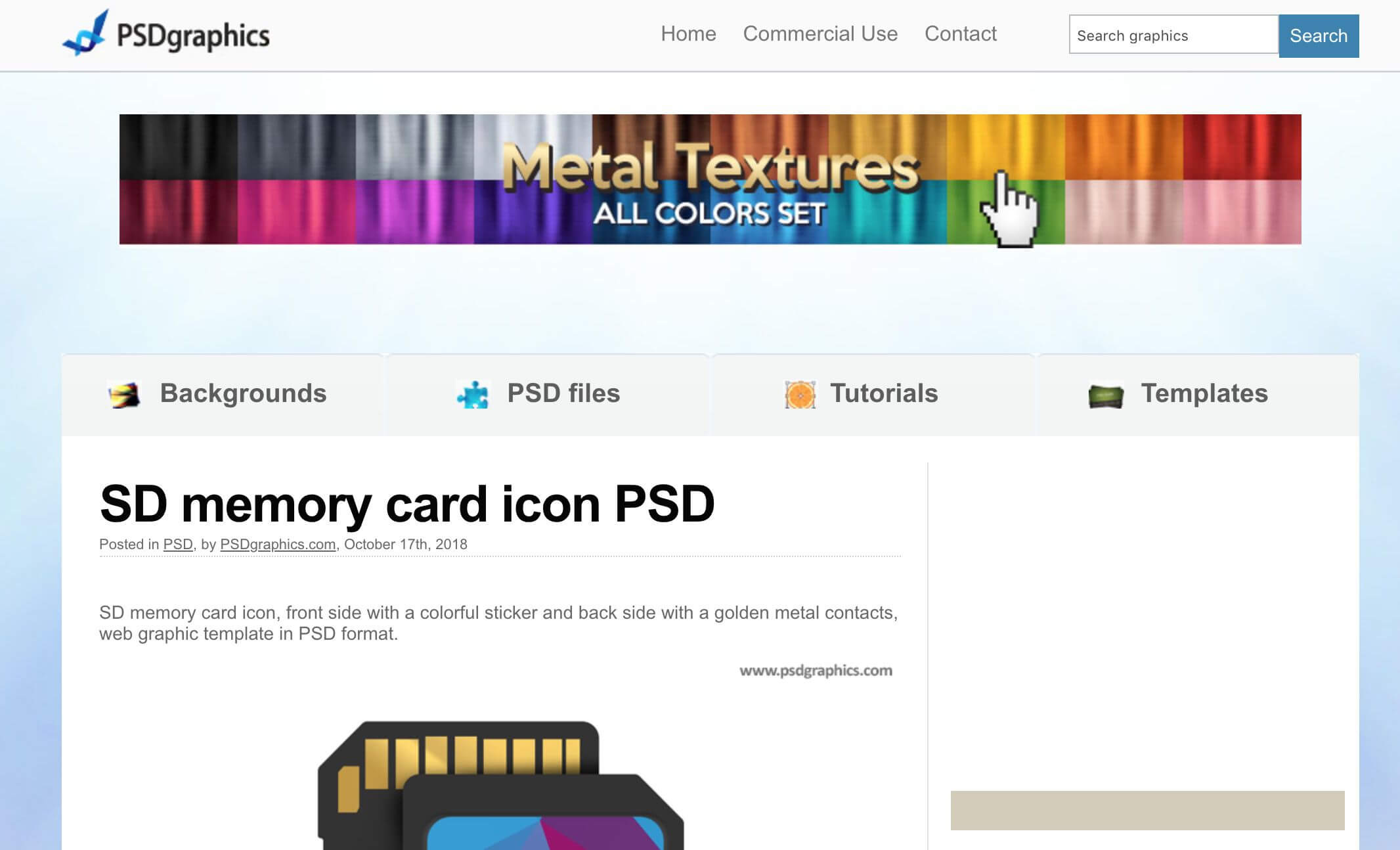 11 Best Sites To Find Free Psd Templates For Photoshop Regarding In Memory Cards Templates