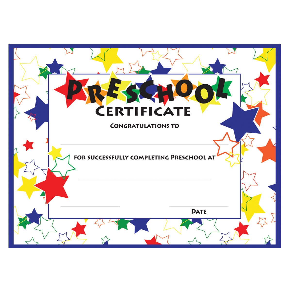 11+ Preschool Certificate Templates – Pdf | Free & Premium Within Free School Certificate Templates