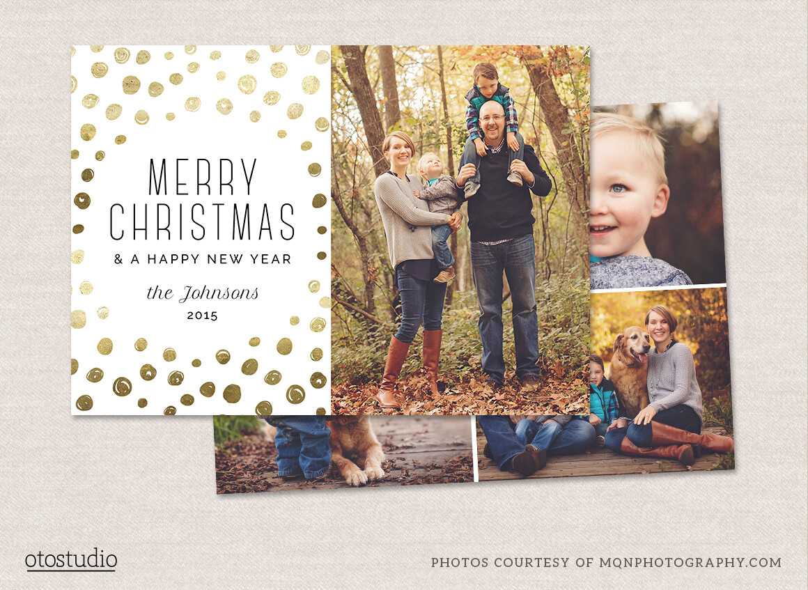 12 Christmas Card Photoshop Templates To Get You Up And With Christmas Photo Card Templates Photoshop