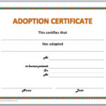 13 Free Certificate Templates For Word » Officetemplate With Adoption Certificate Template