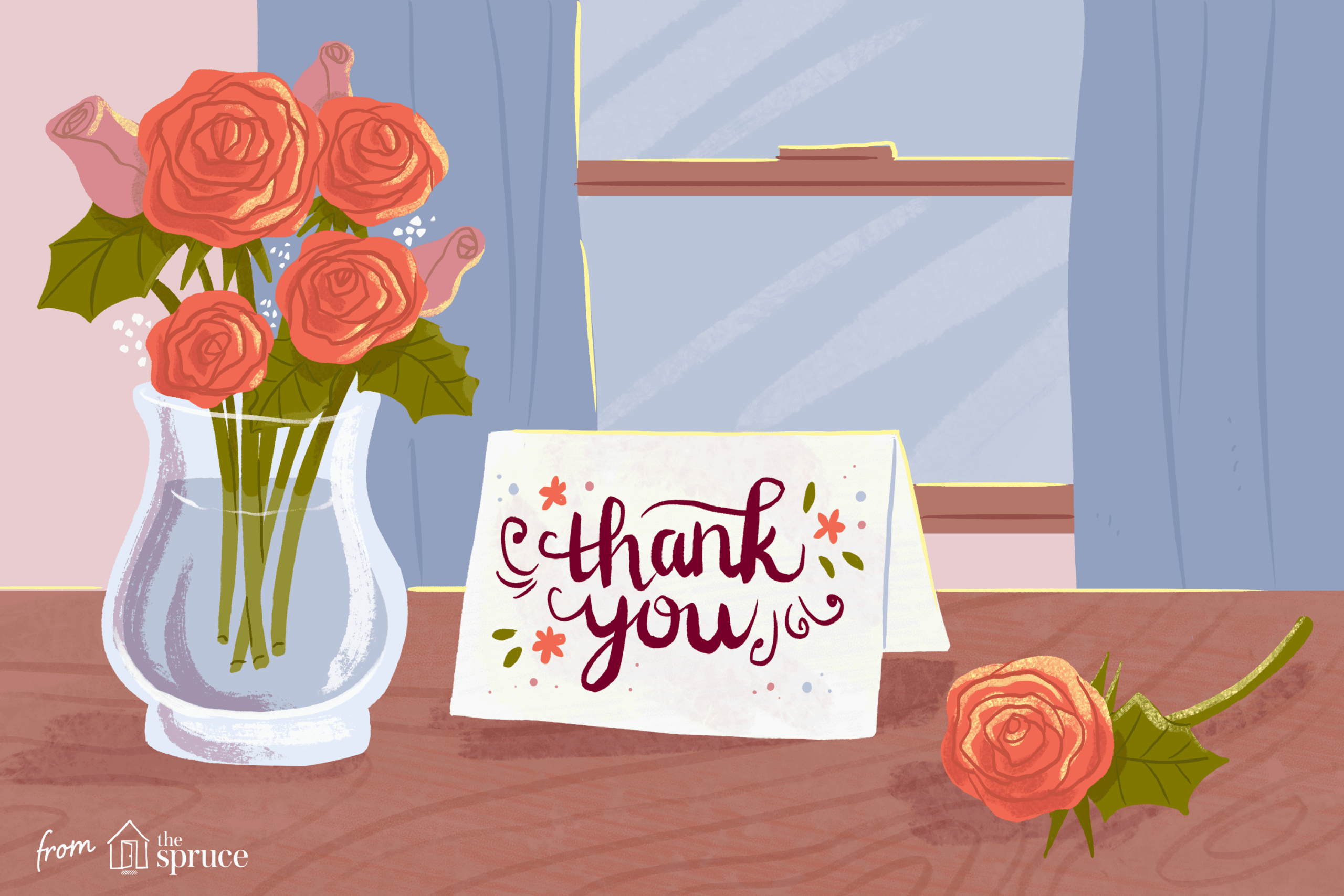 13 Free, Printable Thank You Cards With Lots Of Style Regarding Half Fold Greeting Card Template Word