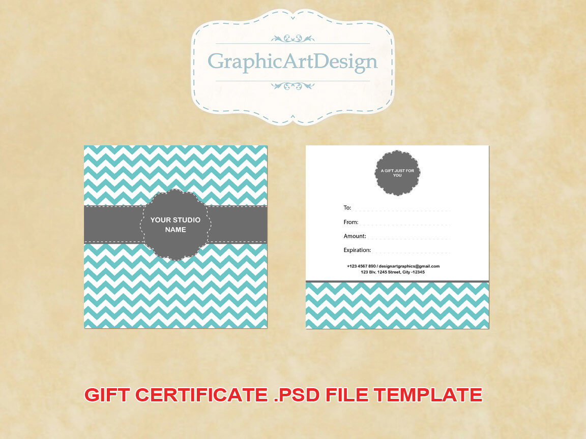 14 Photography Gift Certificate Psd Template Images Pertaining To Gift Certificate Template Photoshop