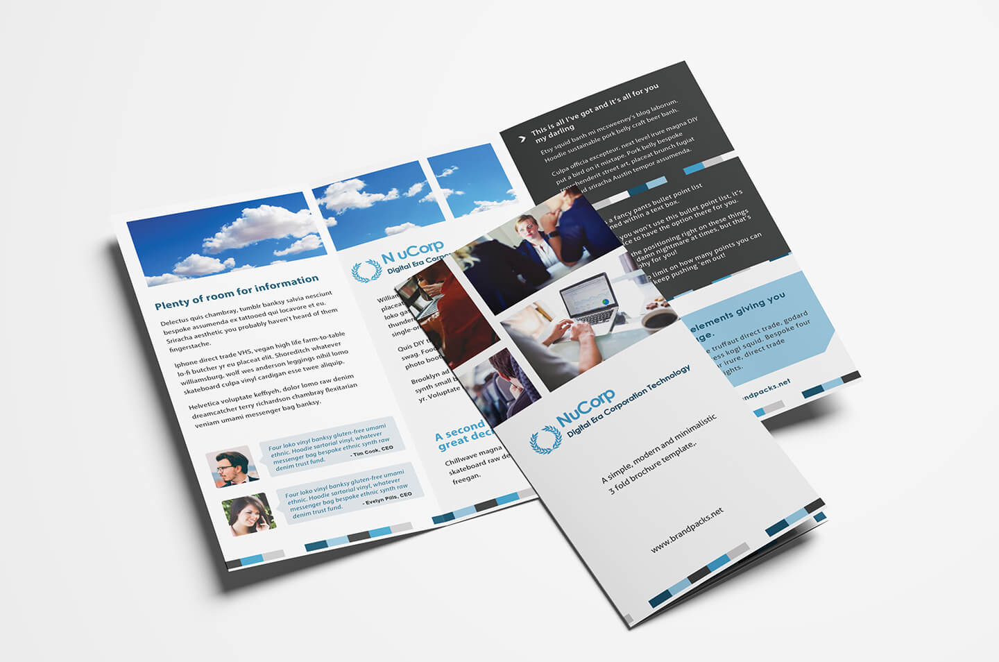 15 Free Tri Fold Brochure Templates In Psd & Vector - Brandpacks Throughout Tri Fold Brochure Ai Template