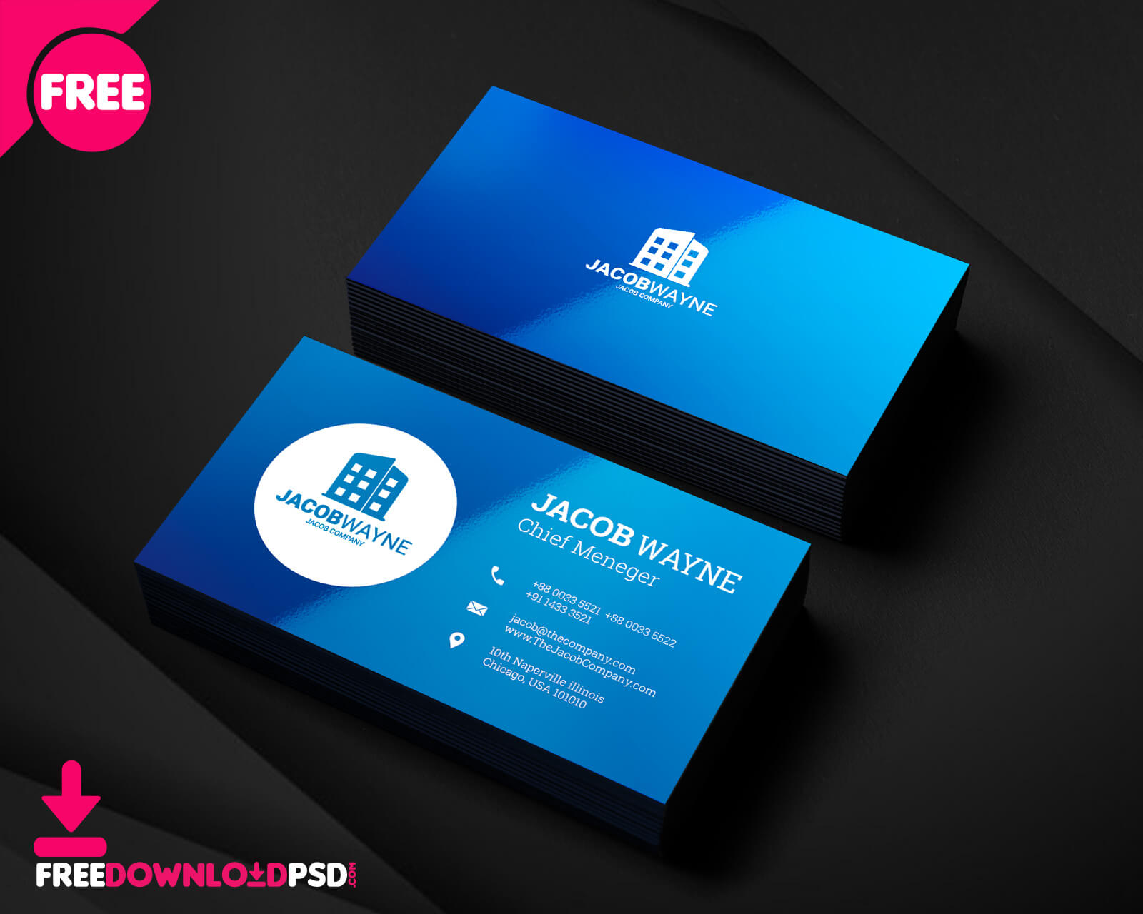 150+ Free Business Card Psd Templates Pertaining To Free Business Card Templates In Psd Format
