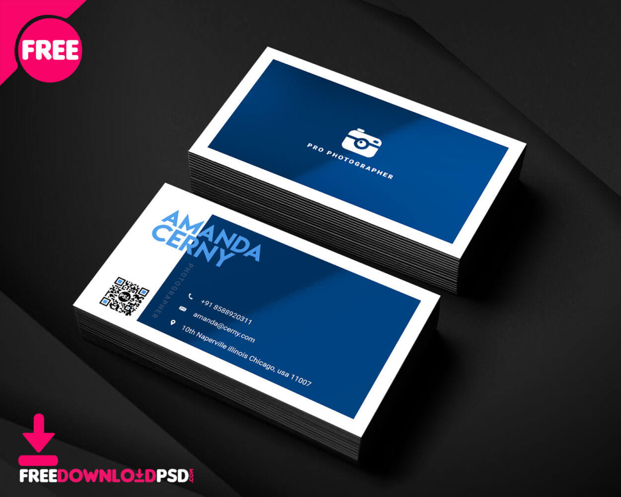 150+ Free Business Card Psd Templates With Regard To Photography Business Card Template Photoshop