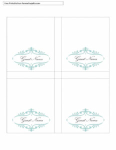 16 Printable Table Tent Templates And Cards ᐅ Templatelab inside Reserved Cards For Tables Templates