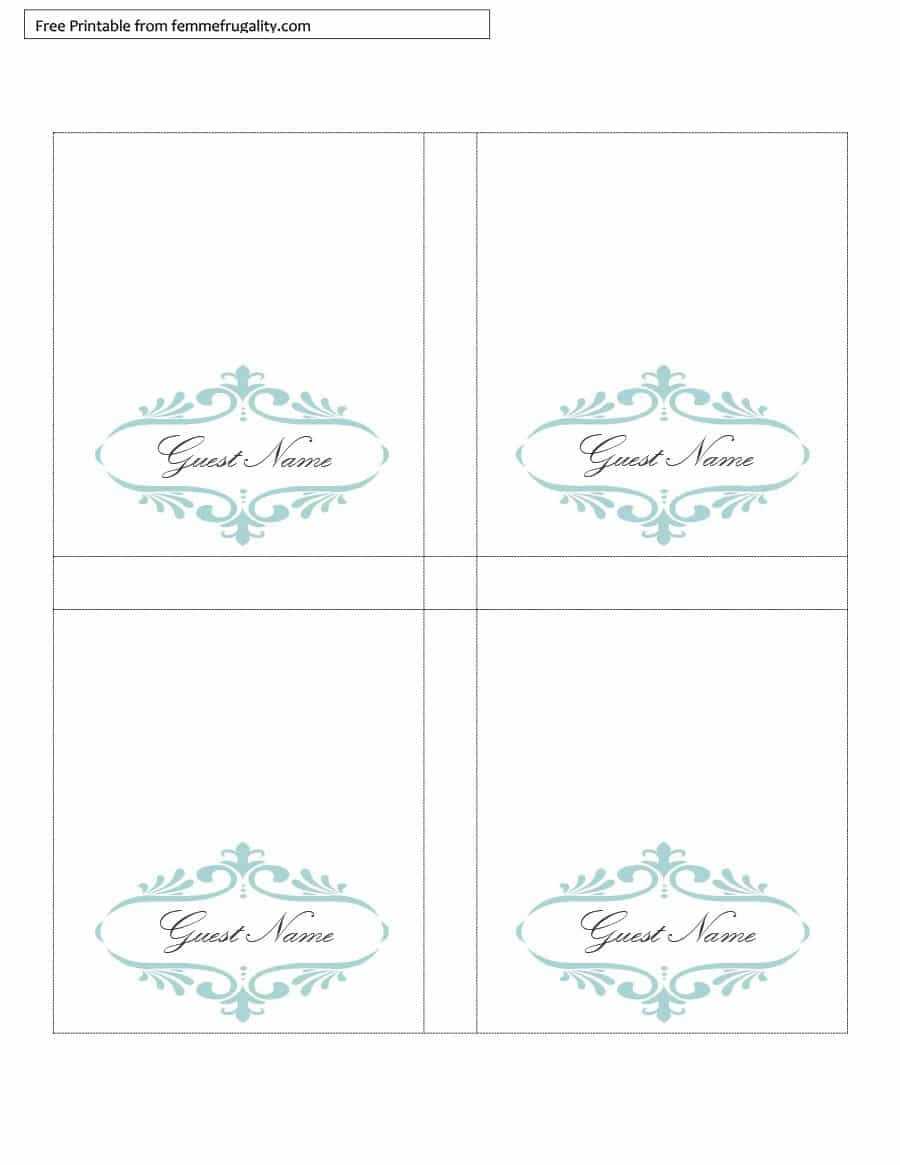 16 Printable Table Tent Templates And Cards ᐅ Templatelab Inside Reserved Cards For Tables Templates