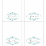 16 Printable Table Tent Templates And Cards ᐅ Templatelab Regarding Name Tent Card Template Word