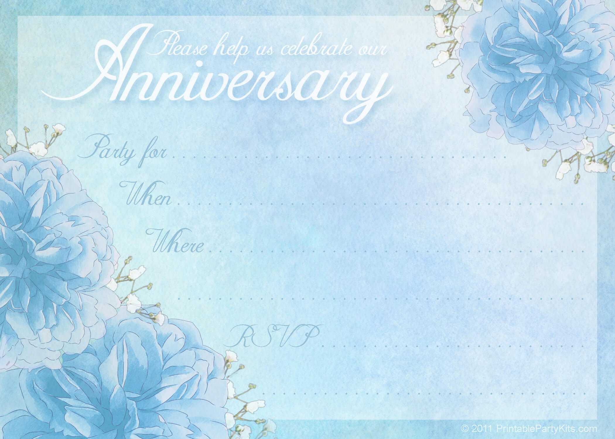 16 Wedding Anniversary Templates Free Images – Anniversary Throughout Anniversary Certificate Template Free