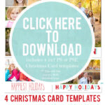 19 Christmas Card Photoshop Templates Free Images – Free Throughout Free Christmas Card Templates For Photoshop