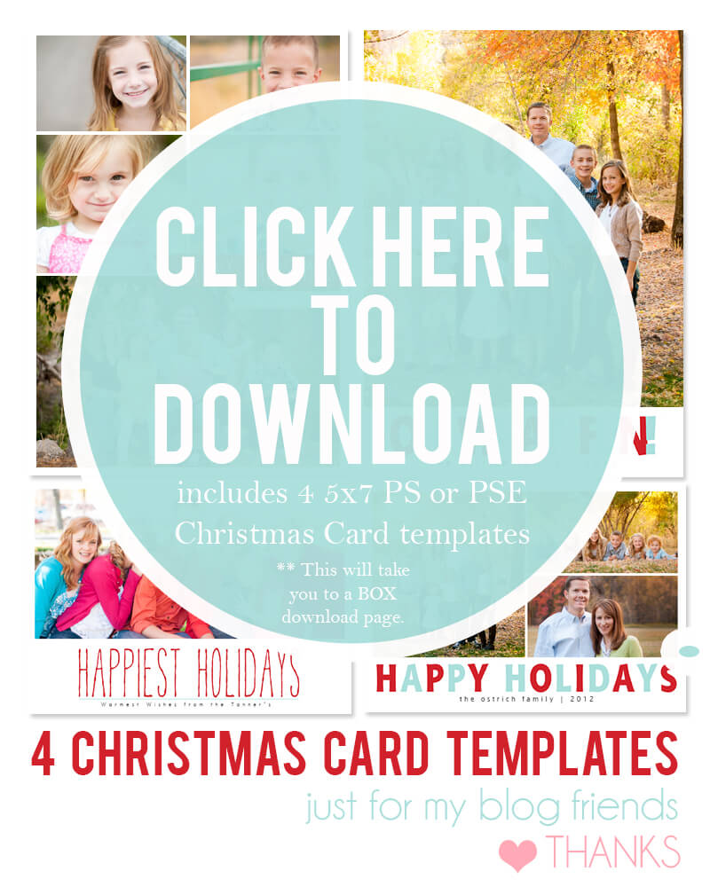 19 Christmas Card Photoshop Templates Free Images - Free Throughout Free Christmas Card Templates For Photoshop