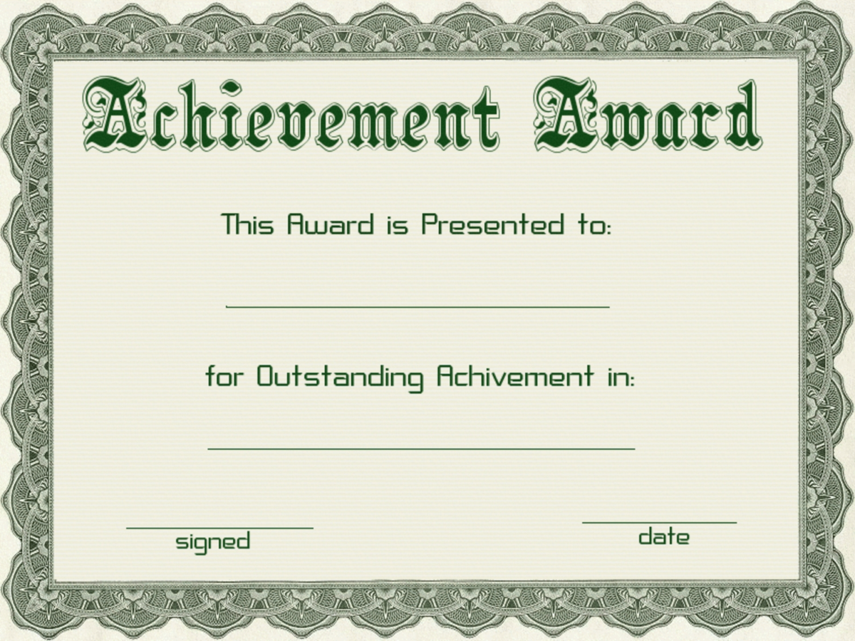 Powerpoint Award Certificate Template