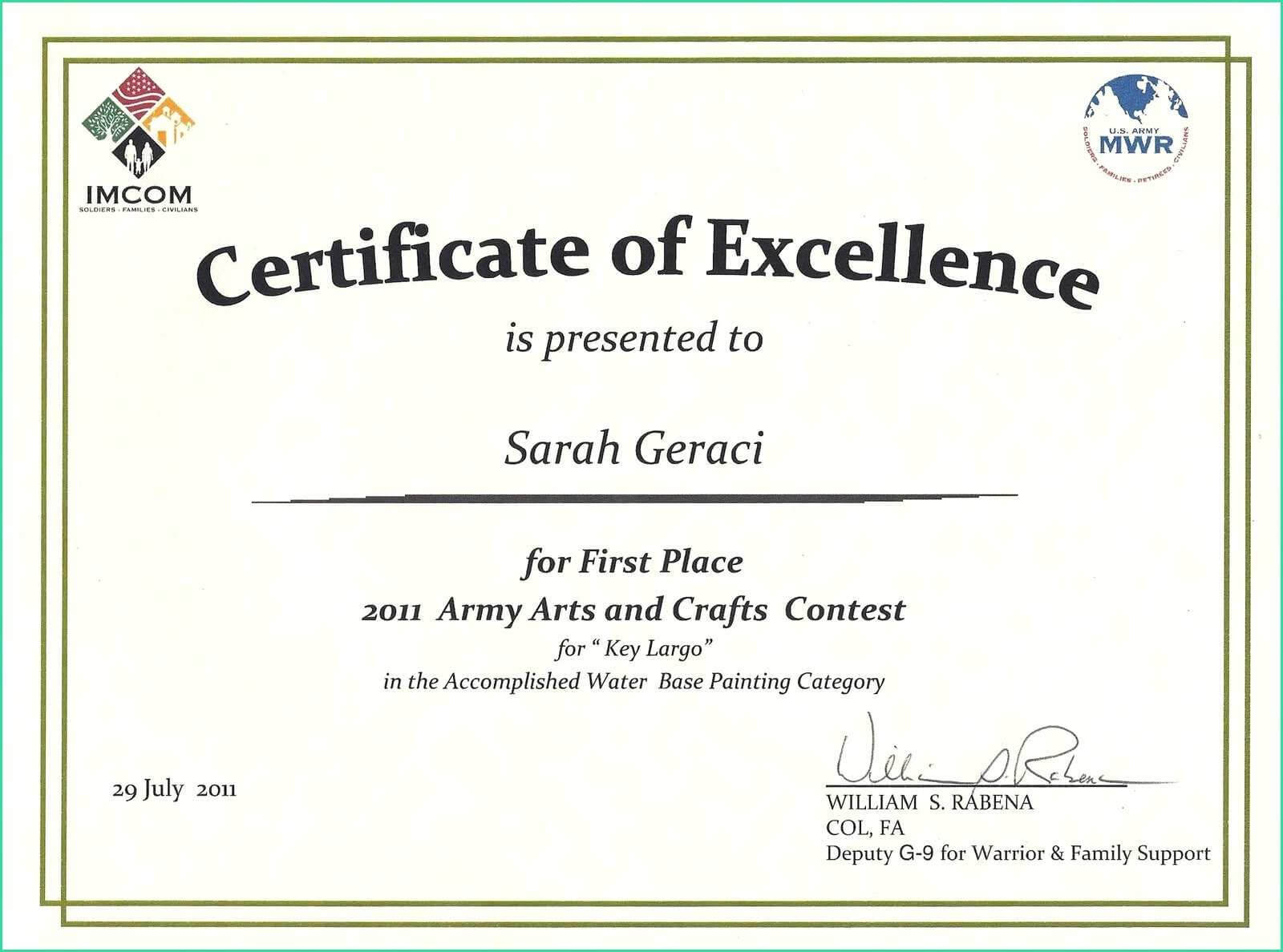 1St 2Nd 3Rd Place Certificate Template Templates First Award In First Place Award Certificate Template
