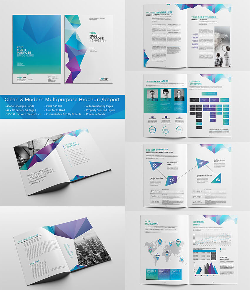 20 Кращих Шаблонів Indesign Brochure - Для Творчого With Regard To Adobe Indesign Brochure Templates