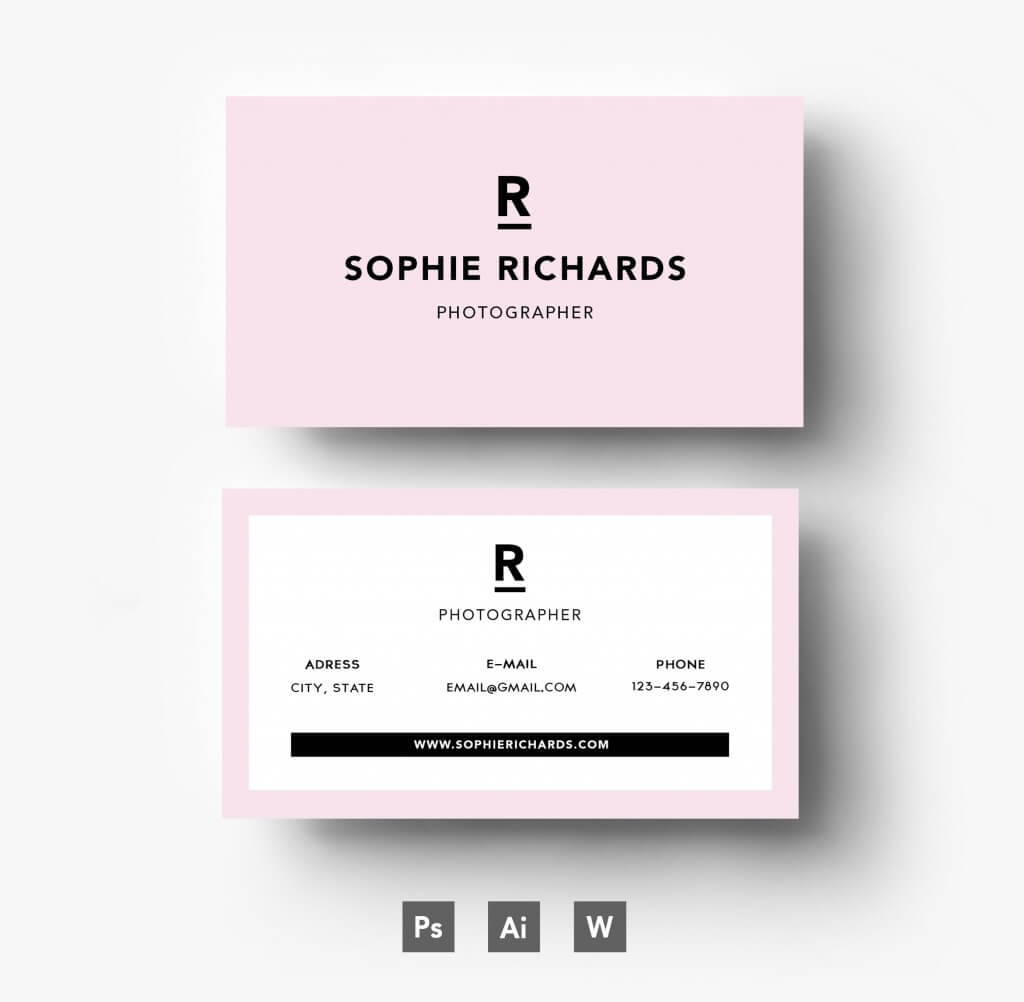 20 Examples Of A Stylish Business Card Photoshop Template Regarding Microsoft Templates For Business Cards