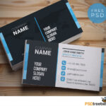 20+ Free Business Card Templates Psd – Download Psd Intended For Professional Name Card Template