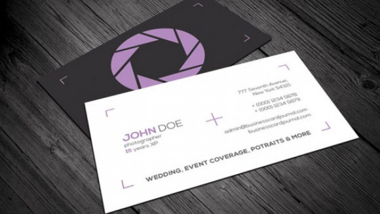 20 Professional Business Card Design Templates For Free Regarding Photography Business Card Templates Free Download