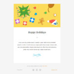 20 Wonderful Christmas & New Year Email Templates – Bashooka Within Holiday Card Email Template