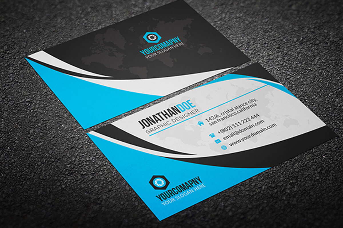 200 Free Business Cards Psd Templates – Creativetacos In Template Name Card Psd