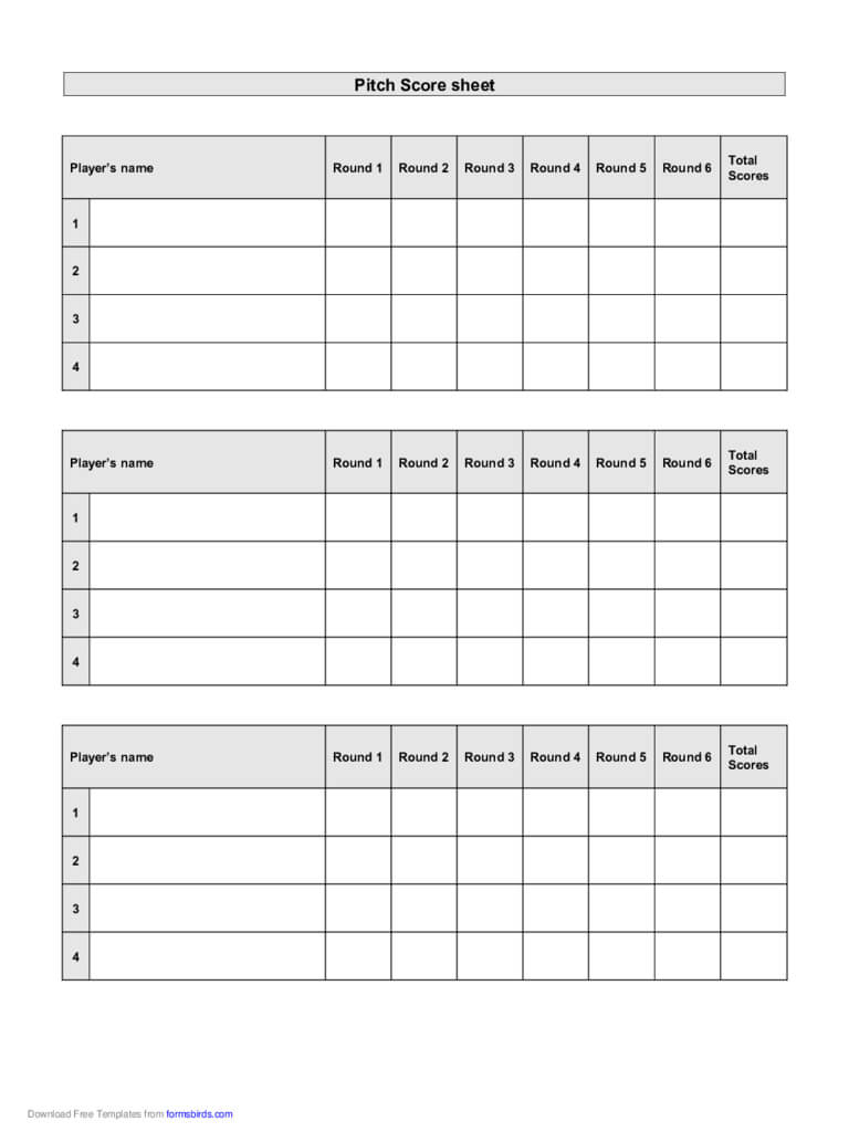 2020 Baseball Score Sheet – Fillable, Printable Pdf & Forms With Regard To Bridge Score Card Template