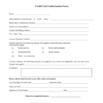 23+ Credit Card Authorization Form Template Pdf Fillable 2020!! Throughout Credit Card On File Form Templates