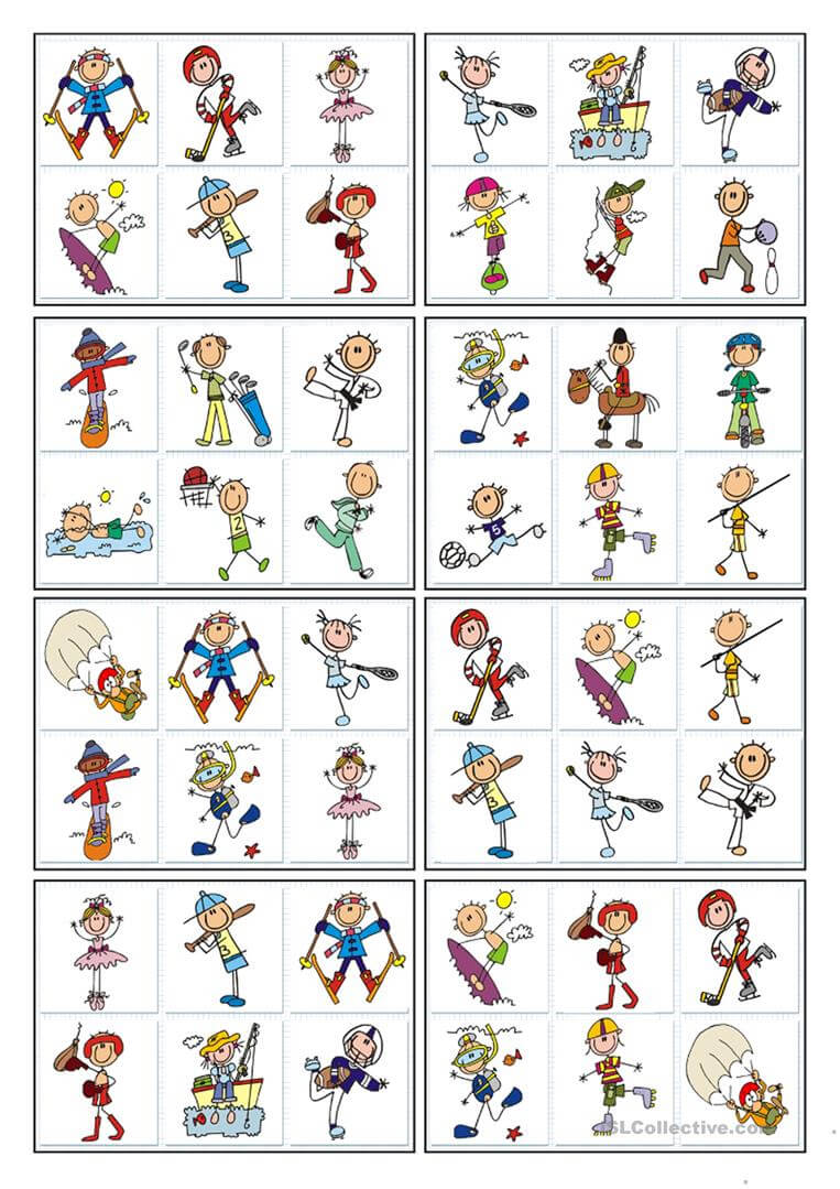 24 Bingo Cards – Sports – English Esl Worksheets For Inside Ice Breaker Bingo Card Template