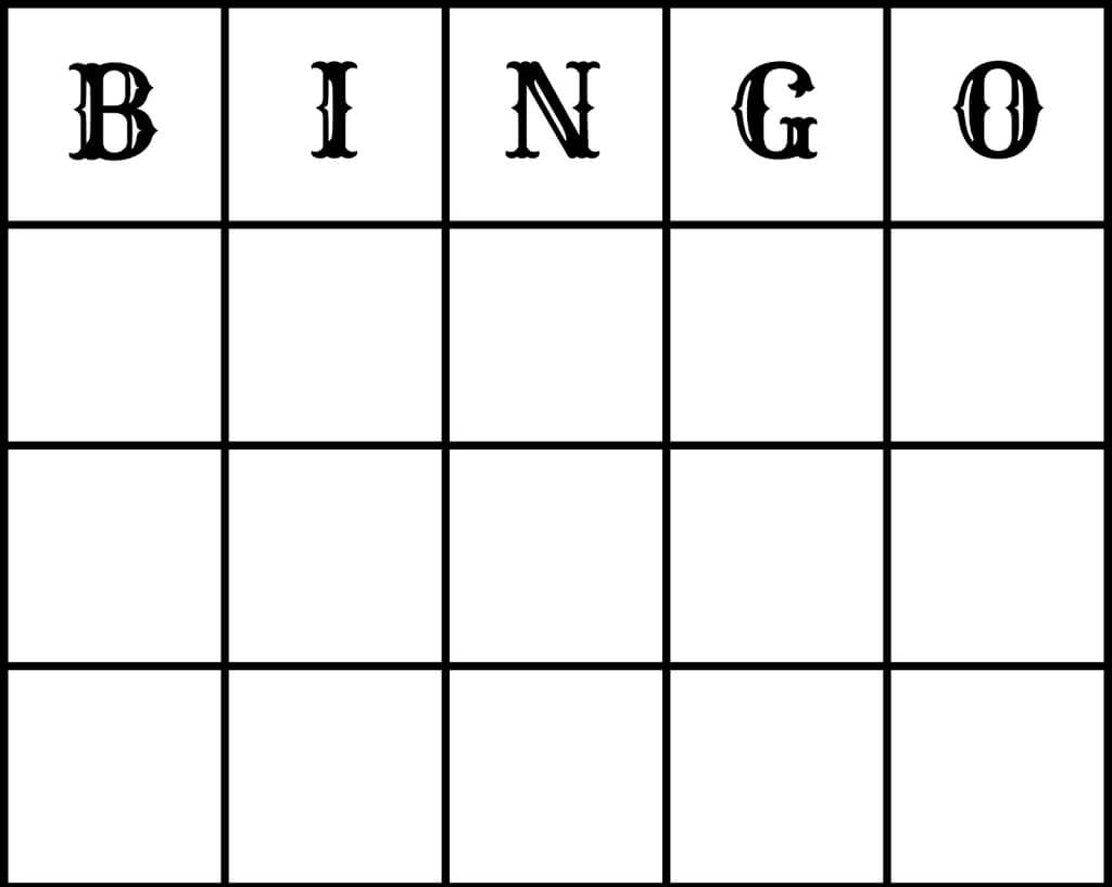 25 Amusing Blank Bingo Cards For All | Kittybabylove Within Bingo Card Template Word
