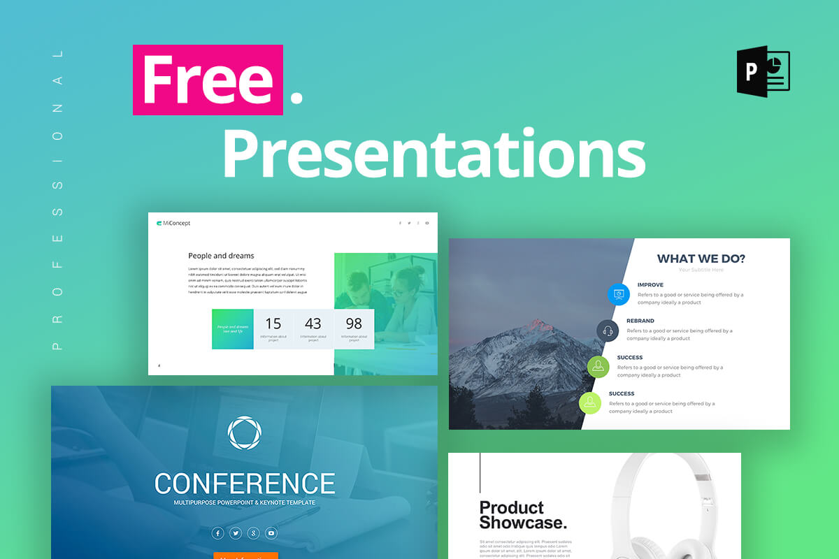 25 Free Professional Ppt Templates For Project Presentations Intended For Powerpoint Sample Templates Free Download