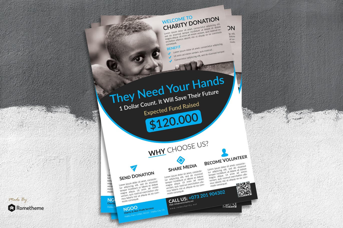 25+ Respectable Charity Flyer Templates – Creativebonito For Ngo Brochure Templates