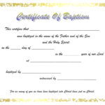 276B Certificate Of Baptism Template | Wiring Resources With Regard To Christian Baptism Certificate Template