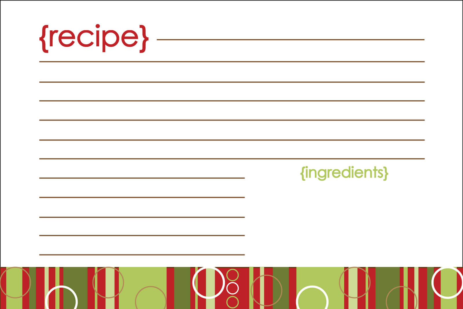 28+ [ Printable Holiday Card Templates ] | Christmas Card Throughout Microsoft Word Recipe Card Template