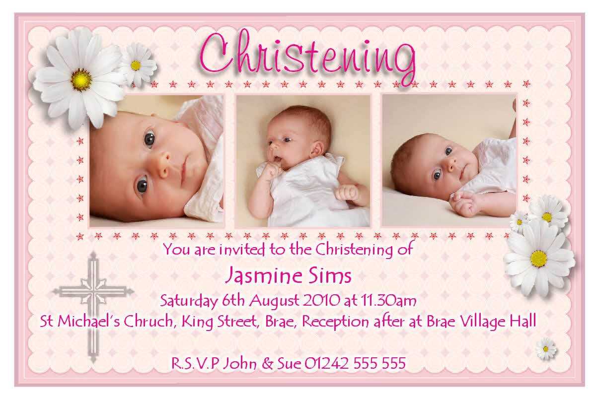 28+ [ Template For Christening Invitation Card ] | Baptism With Regard To Free Christening Invitation Cards Templates