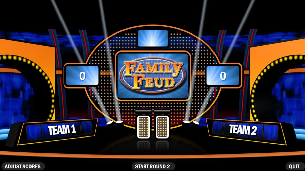 Family Feud Powerpoint Template With Sound Sample Professional Templates