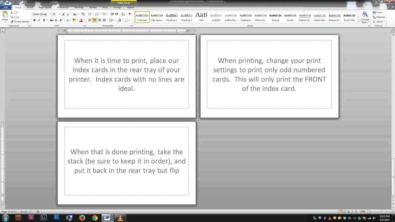 3 X 5 Card Template ] – Note Index Cards Word Template In 3X5 Note Card Template