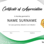30 Free Certificate Of Appreciation Templates And Letters in Certificate Of Appearance Template
