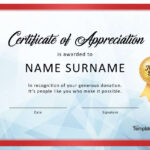30 Free Certificate Of Appreciation Templates And Letters Inside Formal Certificate Of Appreciation Template
