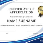 30 Free Certificate Of Appreciation Templates And Letters Inside Long Service Certificate Template Sample