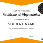 30 Free Certificate Of Appreciation Templates And Letters Intended For Best Performance Certificate Template