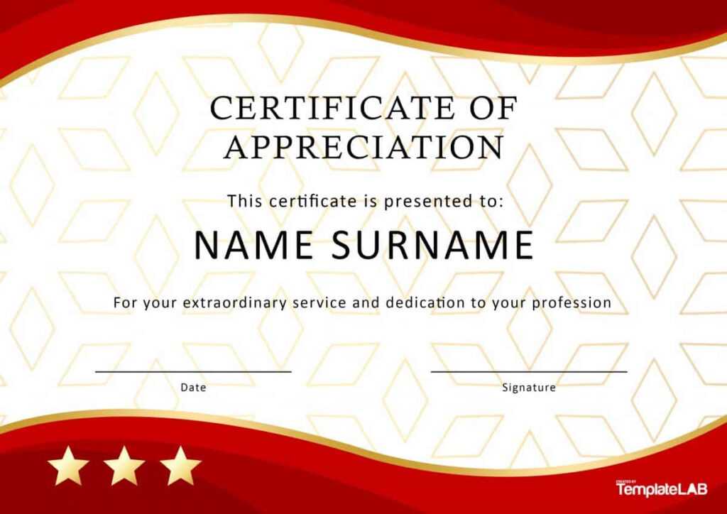 30 Free Certificate Of Appreciation Templates And Letters Certificate Hot Sex Picture 6613