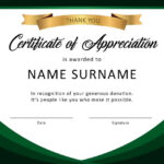 30 Free Certificate Of Appreciation Templates And Letters Throughout Sample Certificate Of Recognition Template
