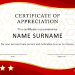 30 Free Certificate Of Appreciation Templates And Letters Within Recognition Of Service Certificate Template