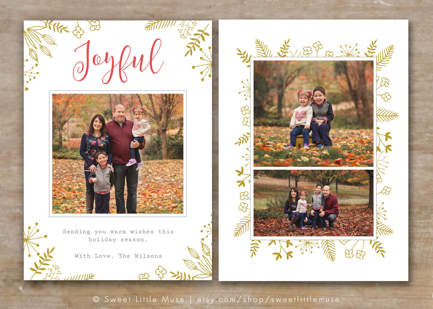 30 Holiday Card Templates For Photographers To Use This Year In Christmas Photo Card Templates Photoshop