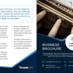 33 Free Brochure Templates (Word + Pdf) ᐅ Templatelab For One Page Brochure Template