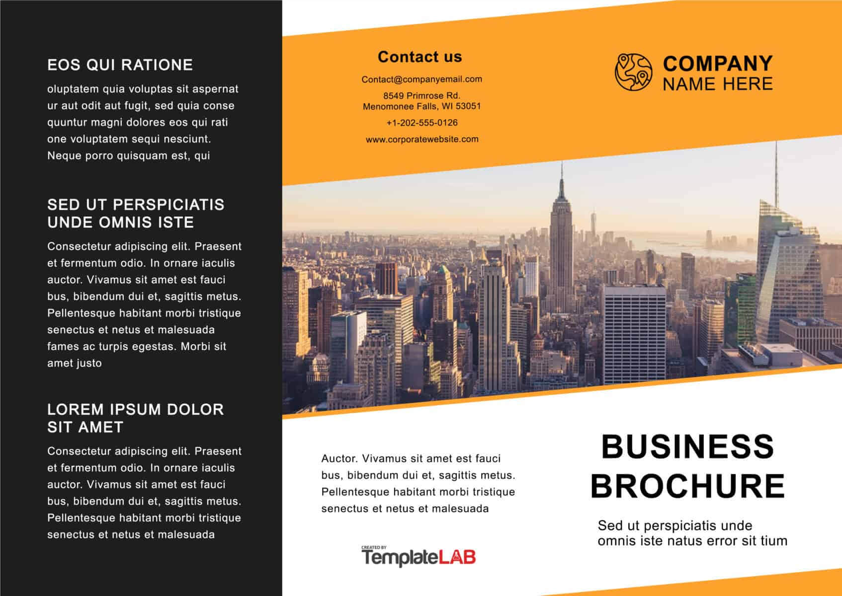 33 Free Brochure Templates (Word + Pdf) ᐅ Templatelab With Free Online Tri Fold Brochure Template