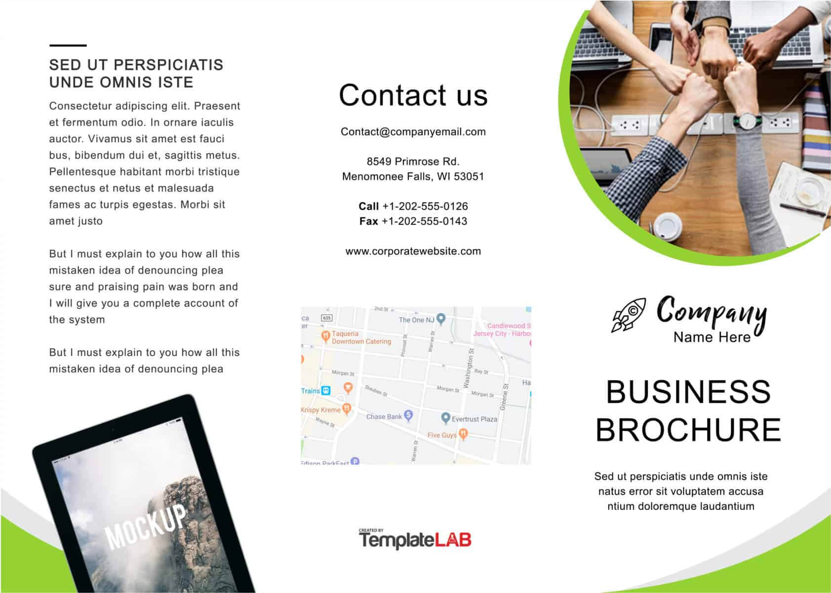 33 Free Brochure Templates (Word + Pdf) ᐅ Templatelab With Half Page Brochure Template